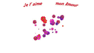 Gif animé je t'aime coeurs attachés